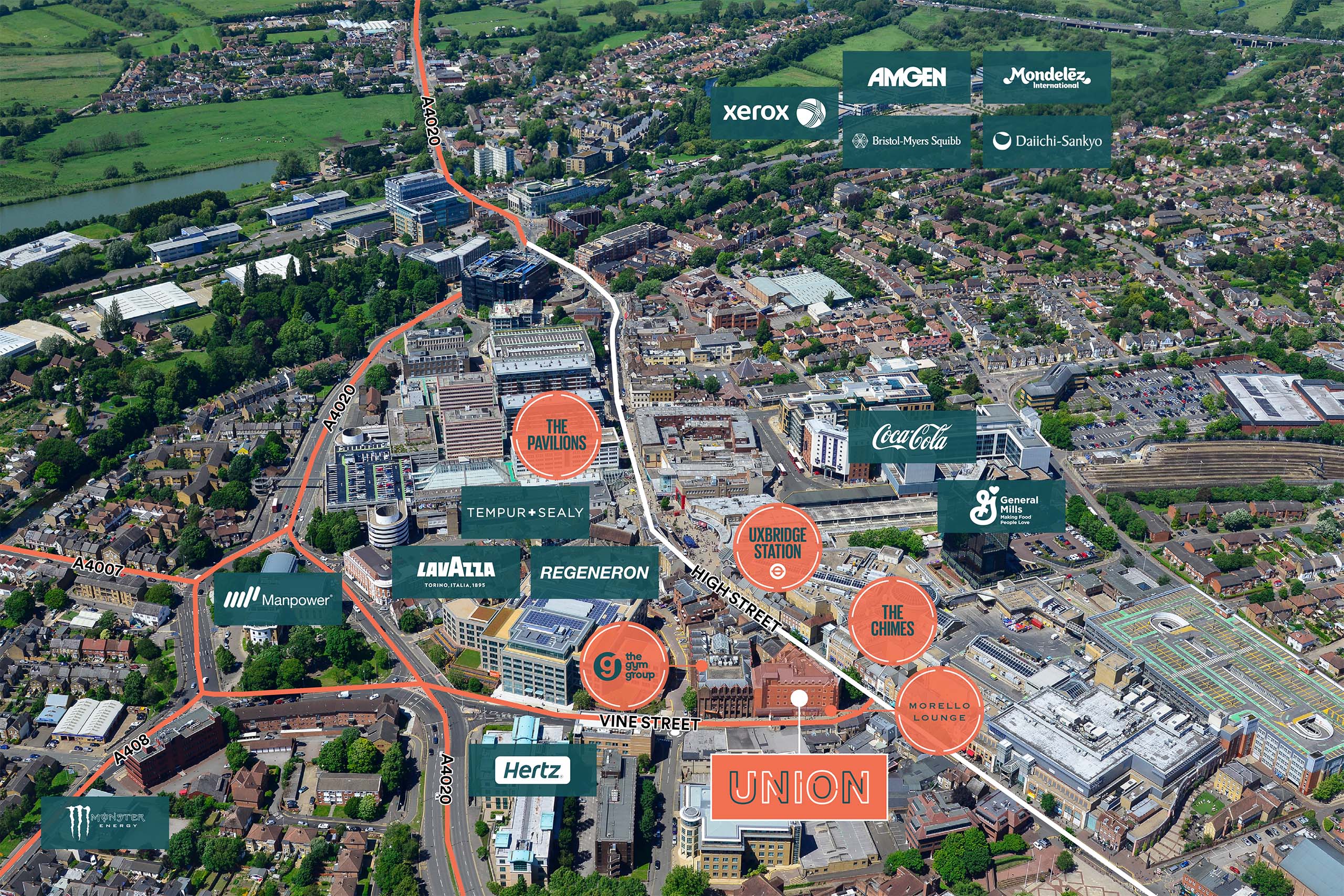 Union Uxbridge - aerial